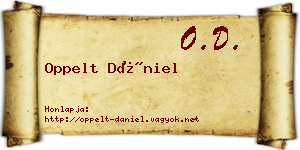 Oppelt Dániel névjegykártya